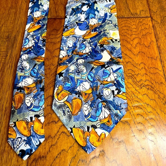Disney Other - Disney Store silk Donald Duck tantrum neck tie